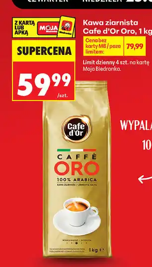Biedronka Kawa ziarnista Cafe d'Or Oro oferta