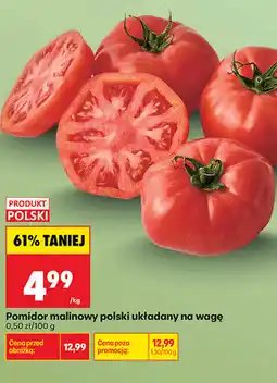 Biedronka Pomidor malinowy polski układany na wagę oferta