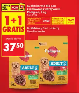 Biedronka Sucha karma dla psa z wołowiną i warzywami Pedigree oferta