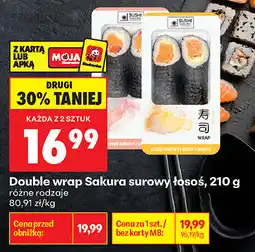 Biedronka Double wrap Sakura surowy łosoś oferta