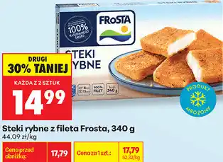 Biedronka Steki rybne z fileta Frosta oferta