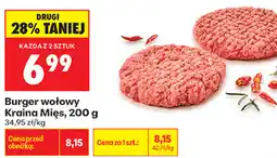 Biedronka Burger wołowy Kraina Mięs oferta