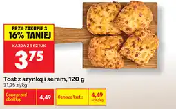 Biedronka Tost z szynką i serem oferta