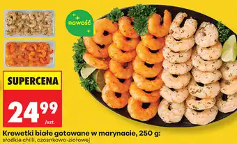 Biedronka Krewetki białe gotowane w marynacie Marinero oferta
