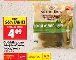 Biedronka Ogórki kiszone Swojska Chata oferta