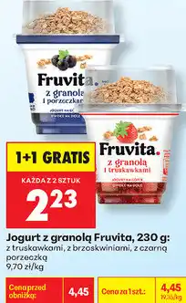 Biedronka Jogurt z granolą Fruvita oferta