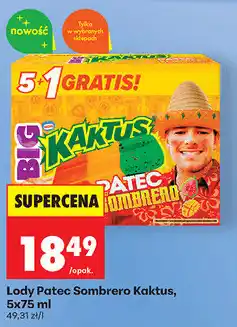 Biedronka Lody Patek Sombrero Kaktus oferta