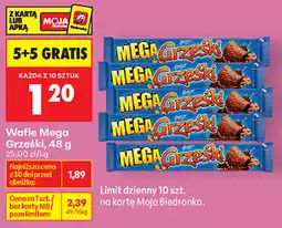 Biedronka Wafle Mega Grześki oferta