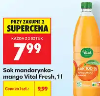 Biedronka Sok mandarynka-mango Vital Fresh oferta