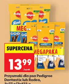 Biedronka Przysmaki dla psa Pedigree Dentastix lub Rodeo oferta