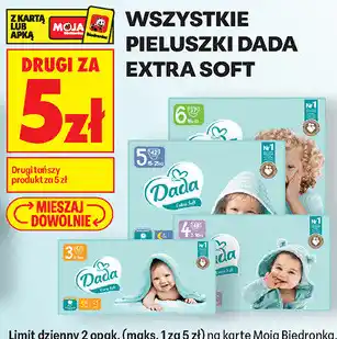 Biedronka Wszystkie pieluszki Dada Extra Soft oferta