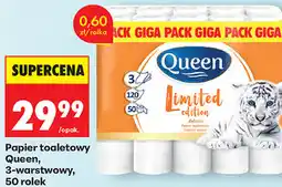 Biedronka Papier toaletowy Queen, 3-warstwowy, 50 rolek oferta