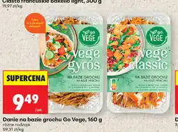 Biedronka Danie na bazie grochu Go Vege oferta