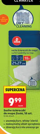 Biedronka Zosia Suche ściereczki do mopa, 18 szt oferta