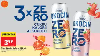 Biedronka Piwo Okocim 3xZero oferta