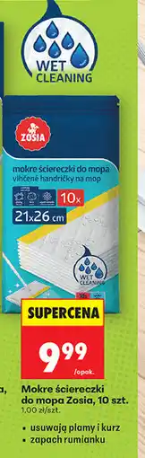 Biedronka Zosia Mokre ściereczki do mopa, 10 szt oferta