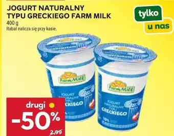 Stokrotka Jogurt Naturalny Typu Greckiego Farm Milk oferta