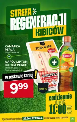 Stokrotka Kanapka Perla + Napój Lipton Ice Tea Peach oferta