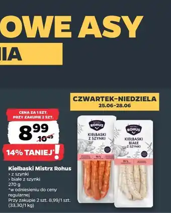 Netto Kiełbaski Mistrz Rohus oferta