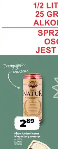 Netto Piwo Amber Natur Niepasteryzowany oferta
