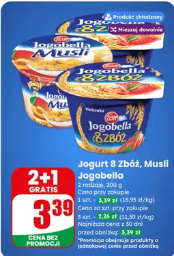 Dino Jogurt 8 Zbóż, Musli Jogobella oferta