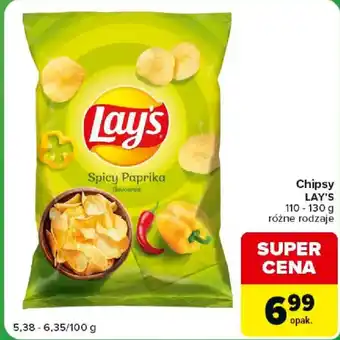 Carrefour Chipsy LAY'S oferta