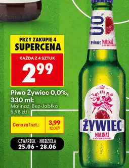 Biedronka Piwo Żywiec 0,0% oferta