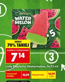 Biedronka Lody Marletto Watermelon oferta
