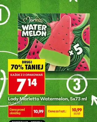 Biedronka Lody Marletto Watermelon oferta