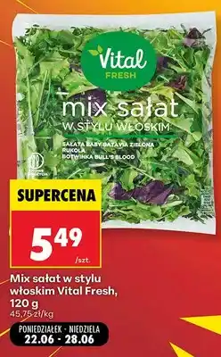 Biedronka Mix sałat w stylu włoskim Vital Fresh oferta