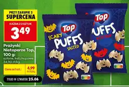 Biedronka Prażynki Nietoperze Top Scary Puffs ketchupowe oferta
