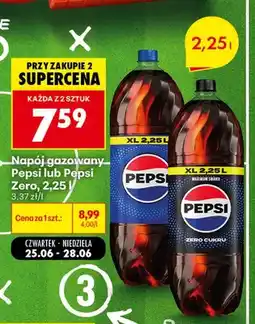 Biedronka Napój gazowany Pepsi Zero oferta