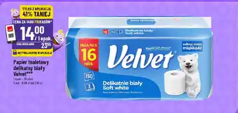 Papier toaletowy delikatny biały Velvet