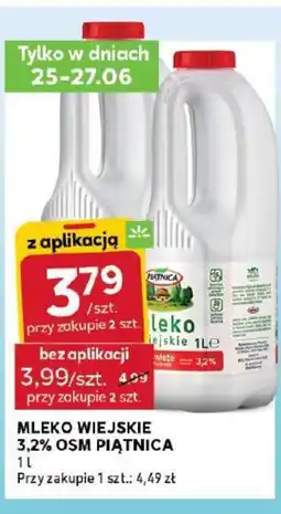 Stokrotka Mleko wiejskie 3,2% OSM Piątnica oferta