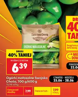 Biedronka Ogórki małosolne Swojska Chata oferta