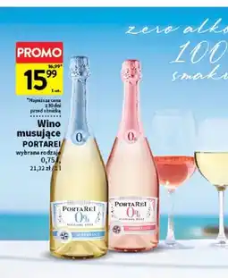Intermarche Wino musujące bezalkoholowe Portarei białe oferta
