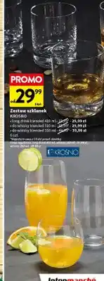 Intermarche Zestaw szklanek long drink blended Krosno 6-pak oferta