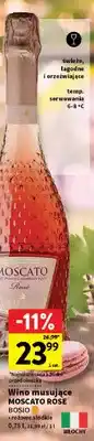 Intermarche Wino musujące Moscato Rose Bosio oferta