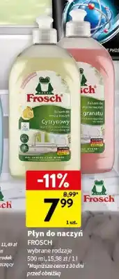 Intermarche Balsam do mycia naczyń Frosch Cytrynowy oferta