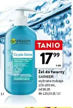 Intermarche Żel do twarzy Garnier Czysta Skóra oczyszczający żel zwężający pory oferta