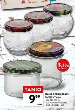 Intermarche Słoiki z zakrętkami Florentyna oferta