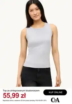 C&A Top ze zintegrowanym biustonoszem C&A oferta