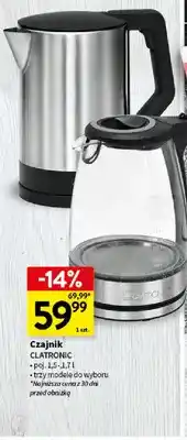 Intermarche Czajnik elektryczny szklany Clatronic oferta