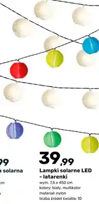 Bricomarche Lampki solarne LED - latarńki oferta