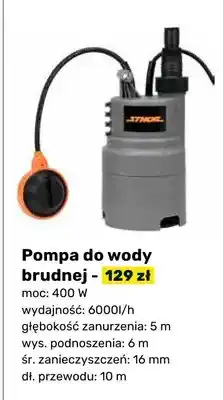 Bricomarche Pompa do wody brudnej oferta