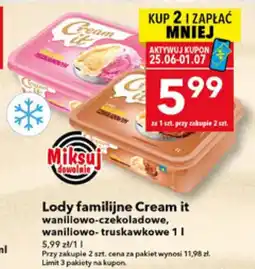 Lewiatan Lody familijne Cream it oferta