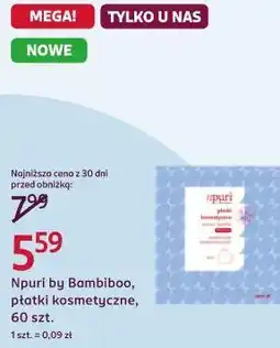 Rossmann Npuri by Bambiboo, płatki kosmetyczne, 60 szt oferta