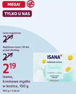 Rossmann Isana, kremowe mydło w kostce oferta