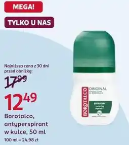 Rossmann Borotalco, antyperspirant w kulce oferta