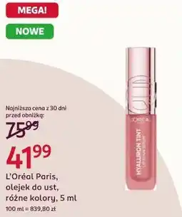 Rossmann L'Oréal Paris, olejek do ust, różne kolory oferta